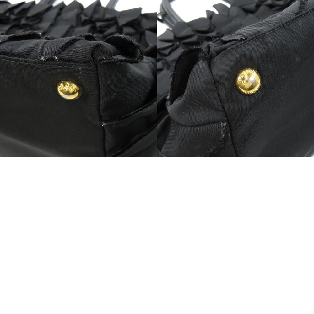 Prada Tessuto Ruffle Tote bag black - Picture 10 of 11
